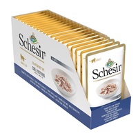 Schesir Cat Pouches Tuna with Bass - 20 x 100g.